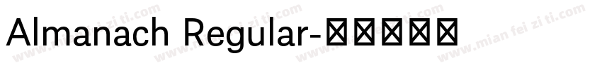 Almanach Regular字体转换